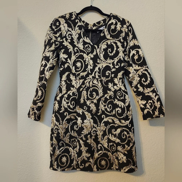 Anine Bing Brocade Foil Mini Dress - Picture 2 of 13